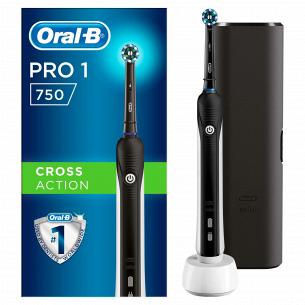 Електрична зубна щітка Oral-B Pro 750 Чорна