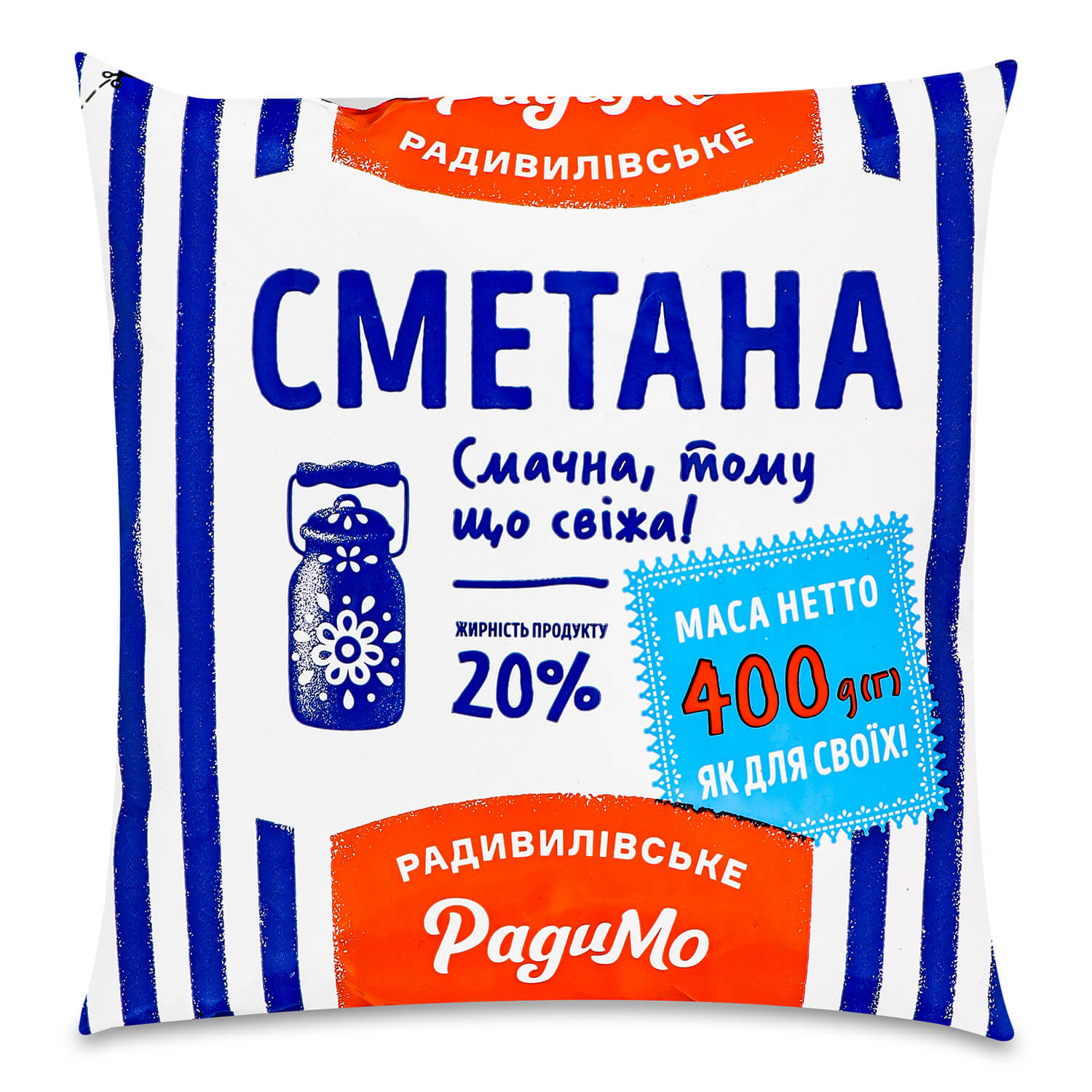 Сметана Радивилівмолоко Семейная 20% п/э