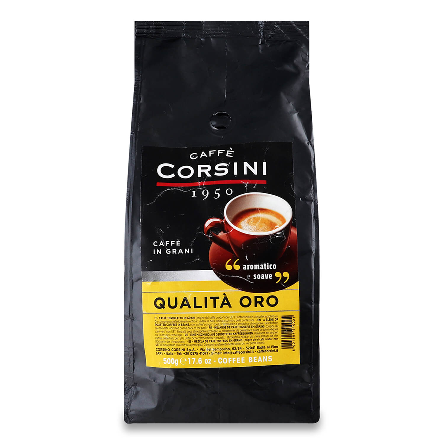 Кофе в зернах Corsini Qualita` Oro жареный натуралный
