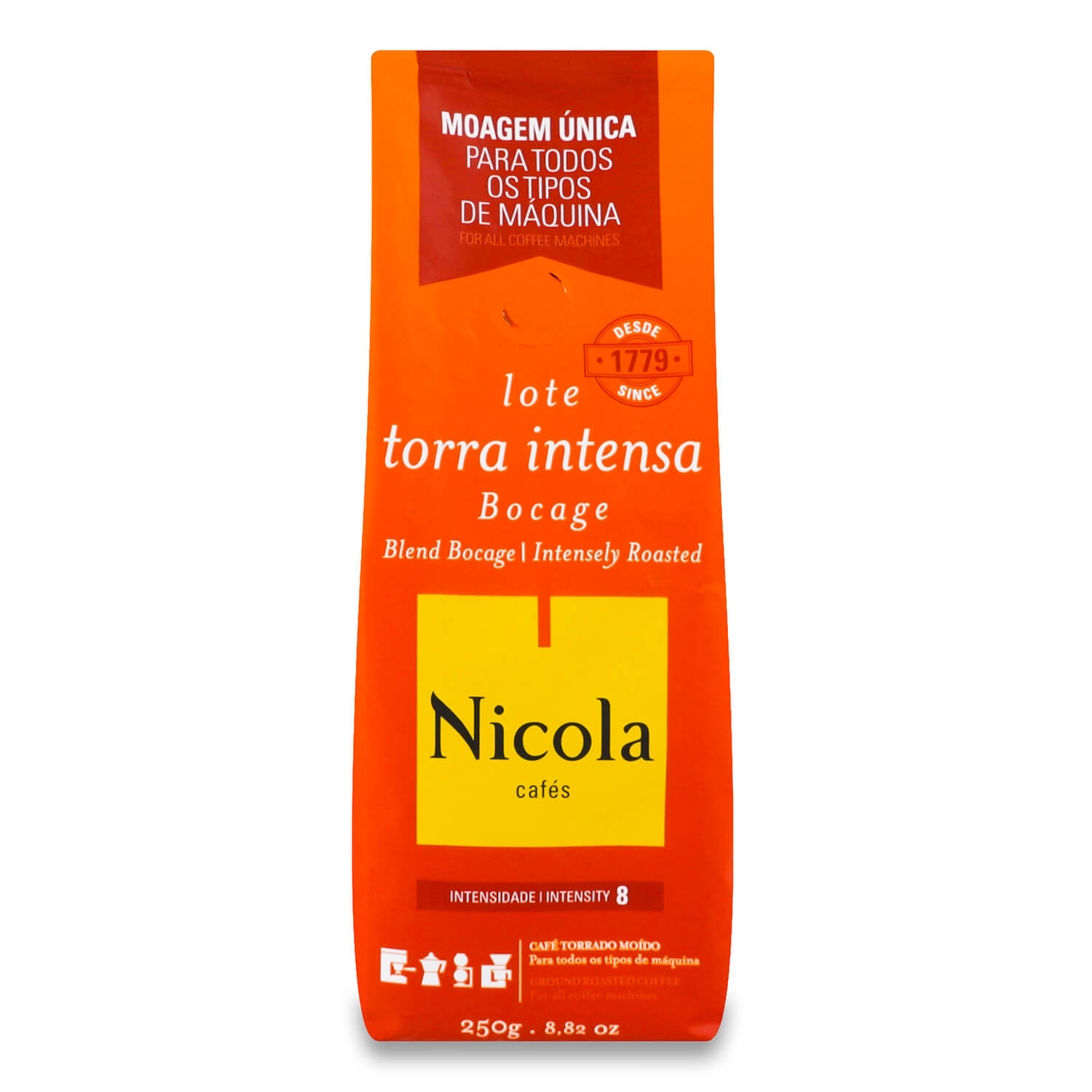 Кофе молотый Nicola Bocage Torra Intensa жареный