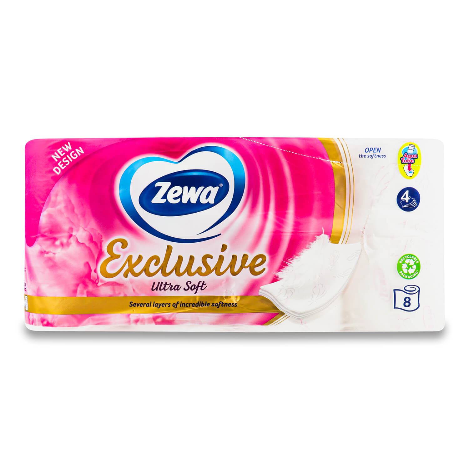 Бумага туалетная Zewa Exclusive белая 4 слоя