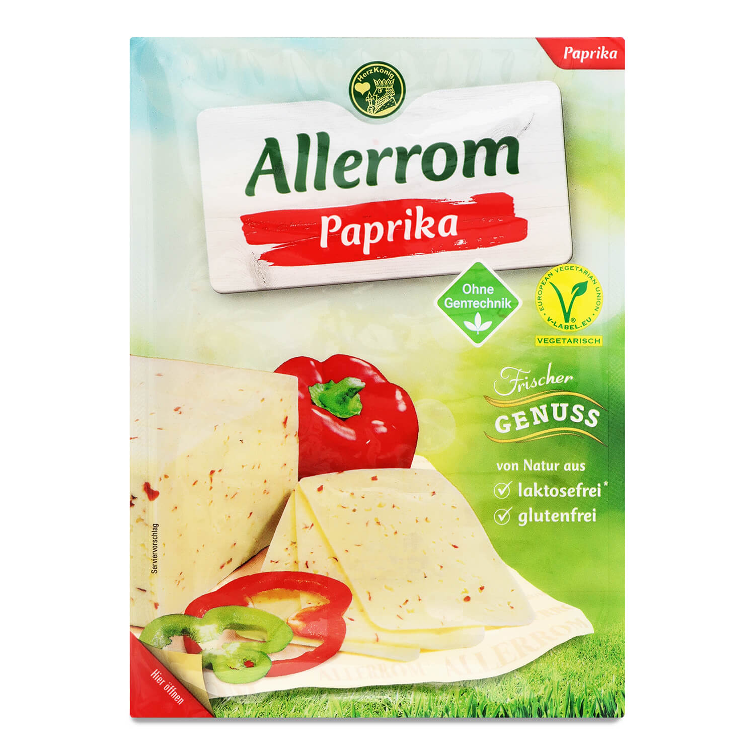 Сыр Allerom с паприкой нарезка