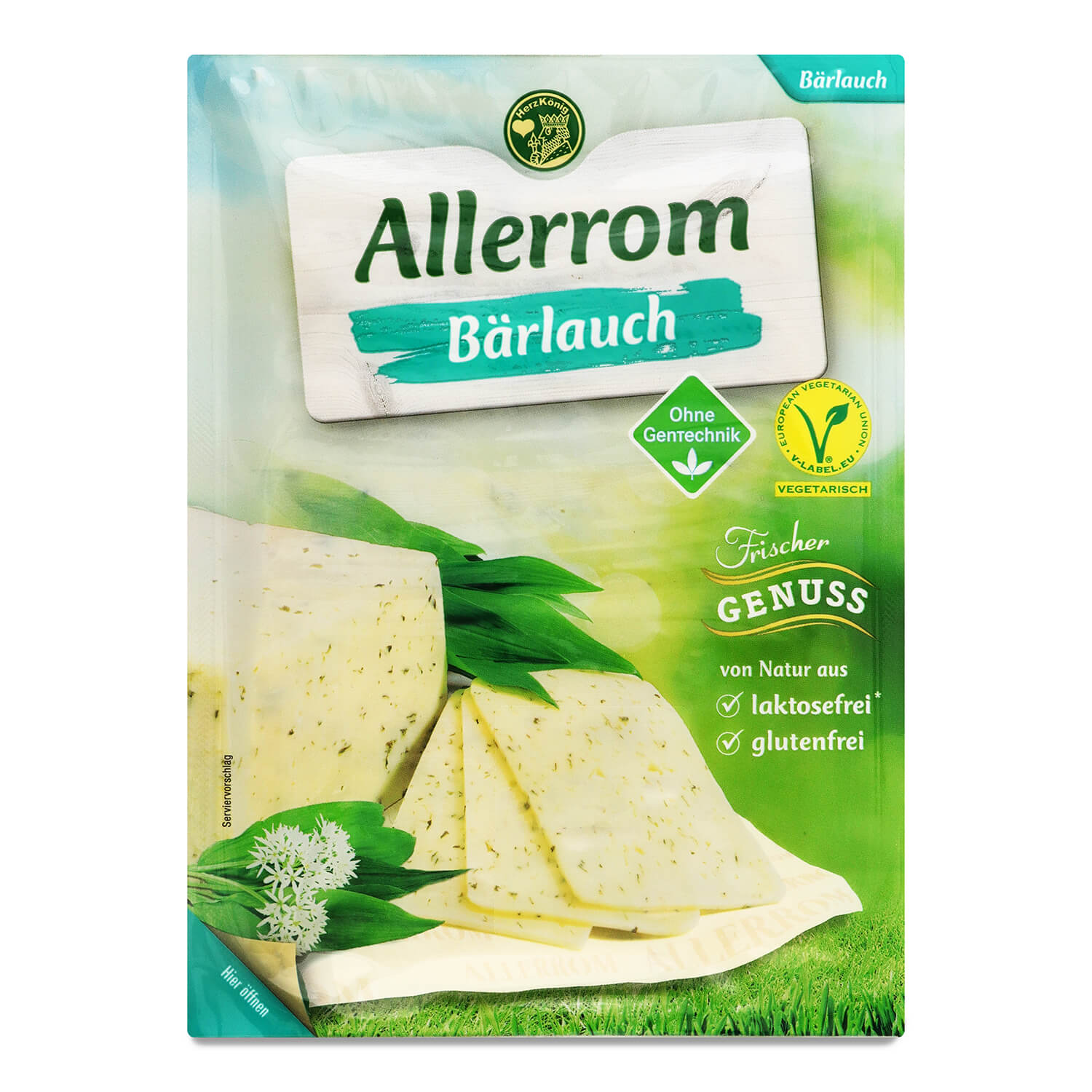 Сыр Allerom с черемшей нарезка