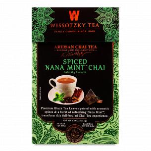 Чай черный Wissotzky Tea Spiced Chai с мятой