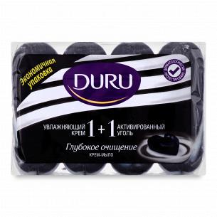 Крем-мило Duru 1+1 Активоване вугілля та зволожуючий крем
