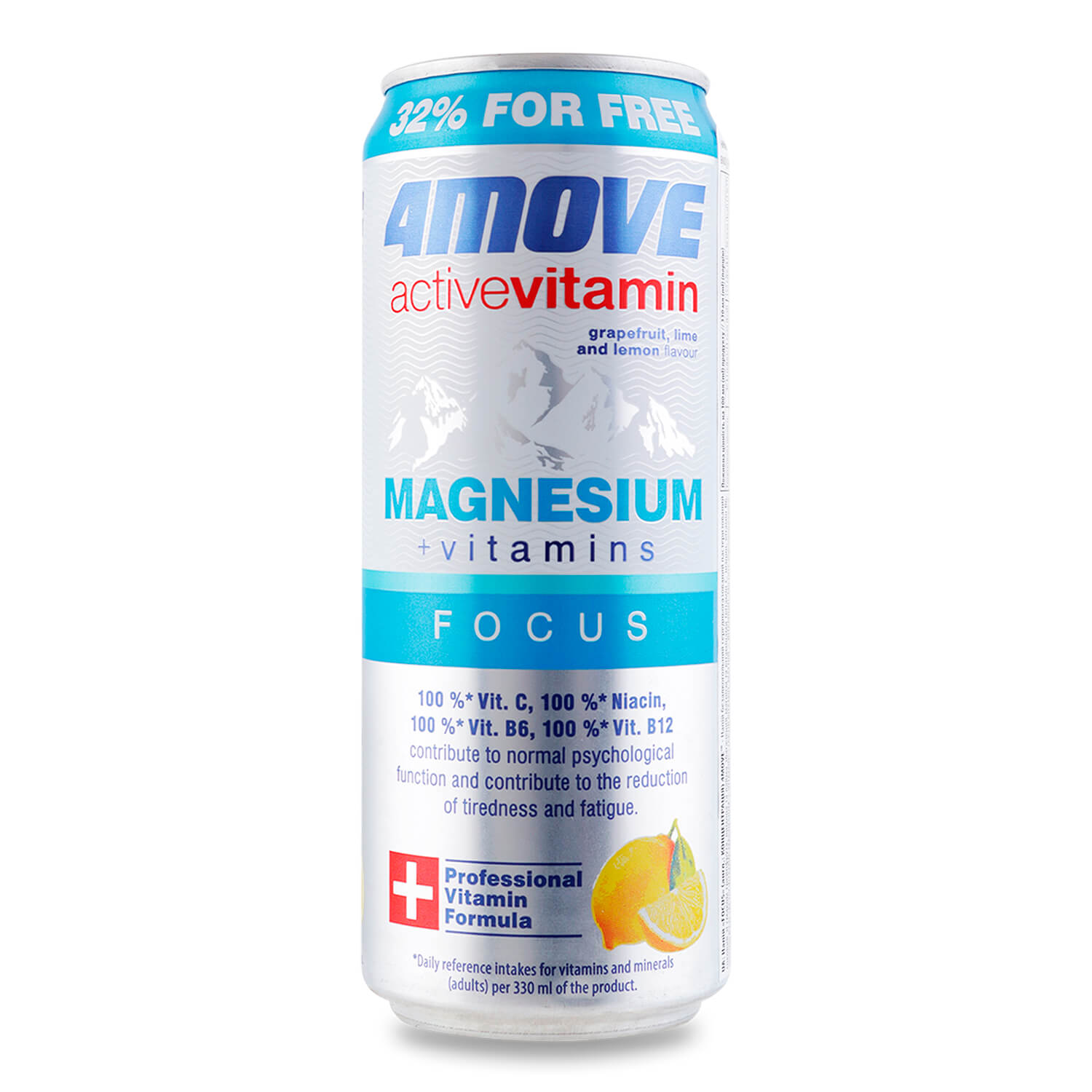 Напиток 4move Active magnesium + vitamin негазированный безалкогольный ж/б