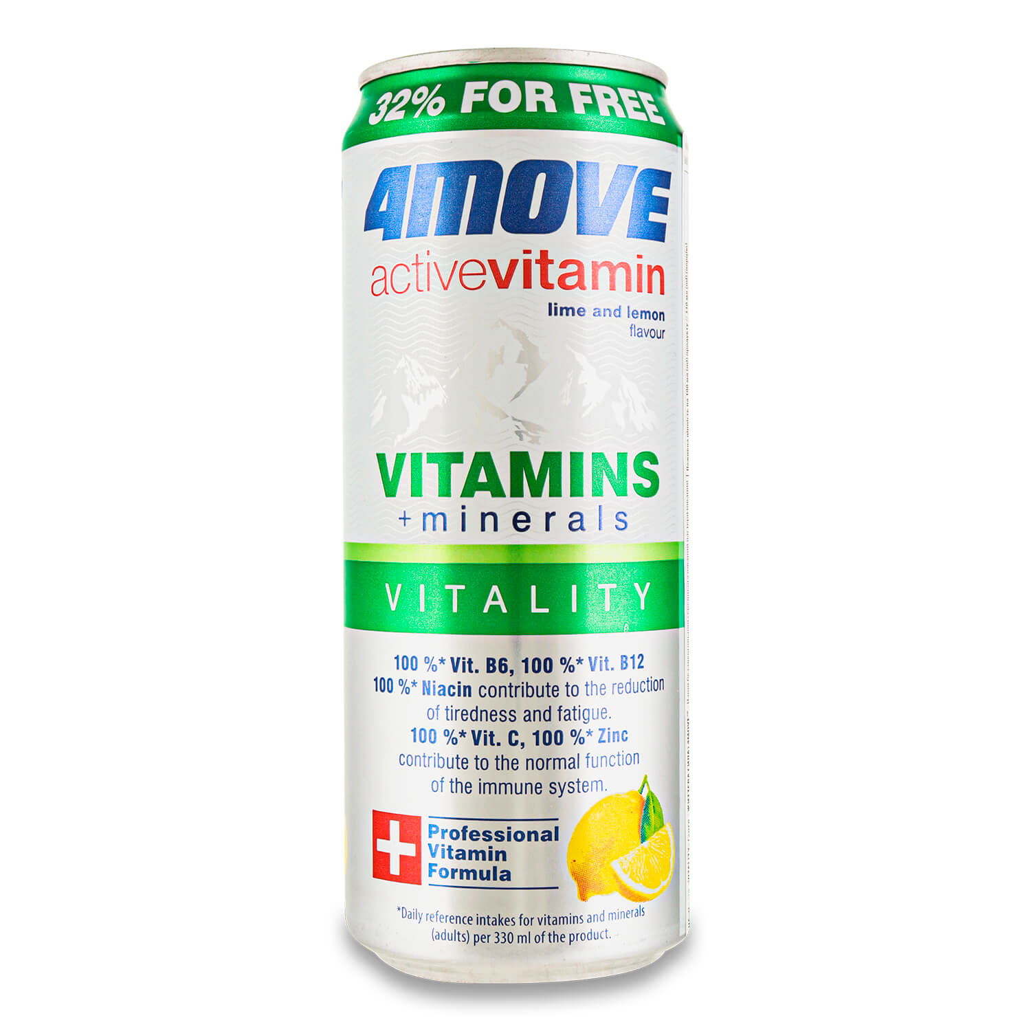Напиток 4move Active vitamins + minerals негазированный безалкогольный ж/б