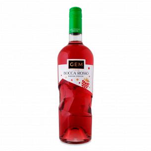 Напій винний Gem Bocca Rosso рожевий напівсолодкий