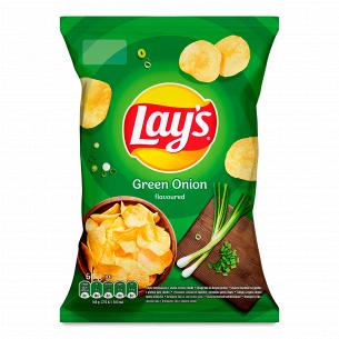 Чіпси Lay`s картопляні зі смаком зеленої цибулі