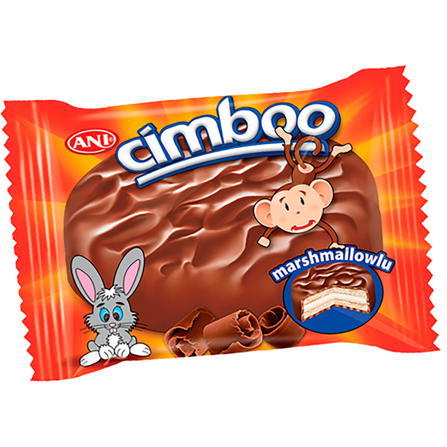 Печенье Ani Cimboo из маршмеллоу в какао глазури