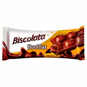 Вафли Biscolata DuoMax с ореховым кремом