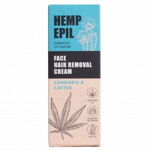 Крем для депіляції обличчя Hemp Epil Cannabis + Cactus
