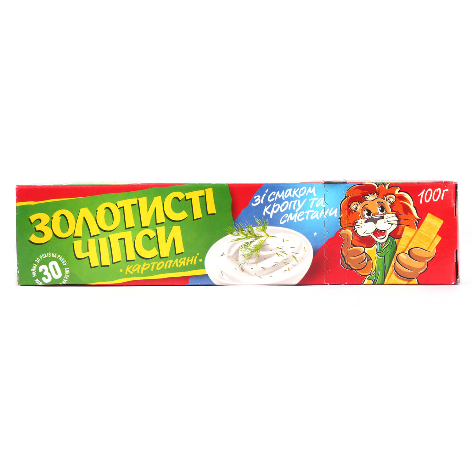 Чипсы Жайвир Золотистые Укроп со сметаной