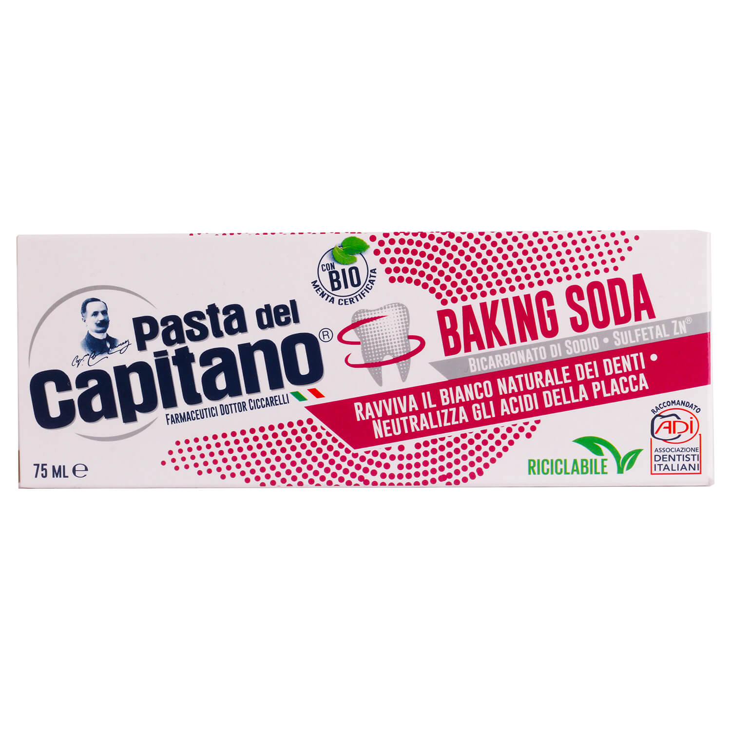 Паста зубная Pasta del Capitano Baking Soda