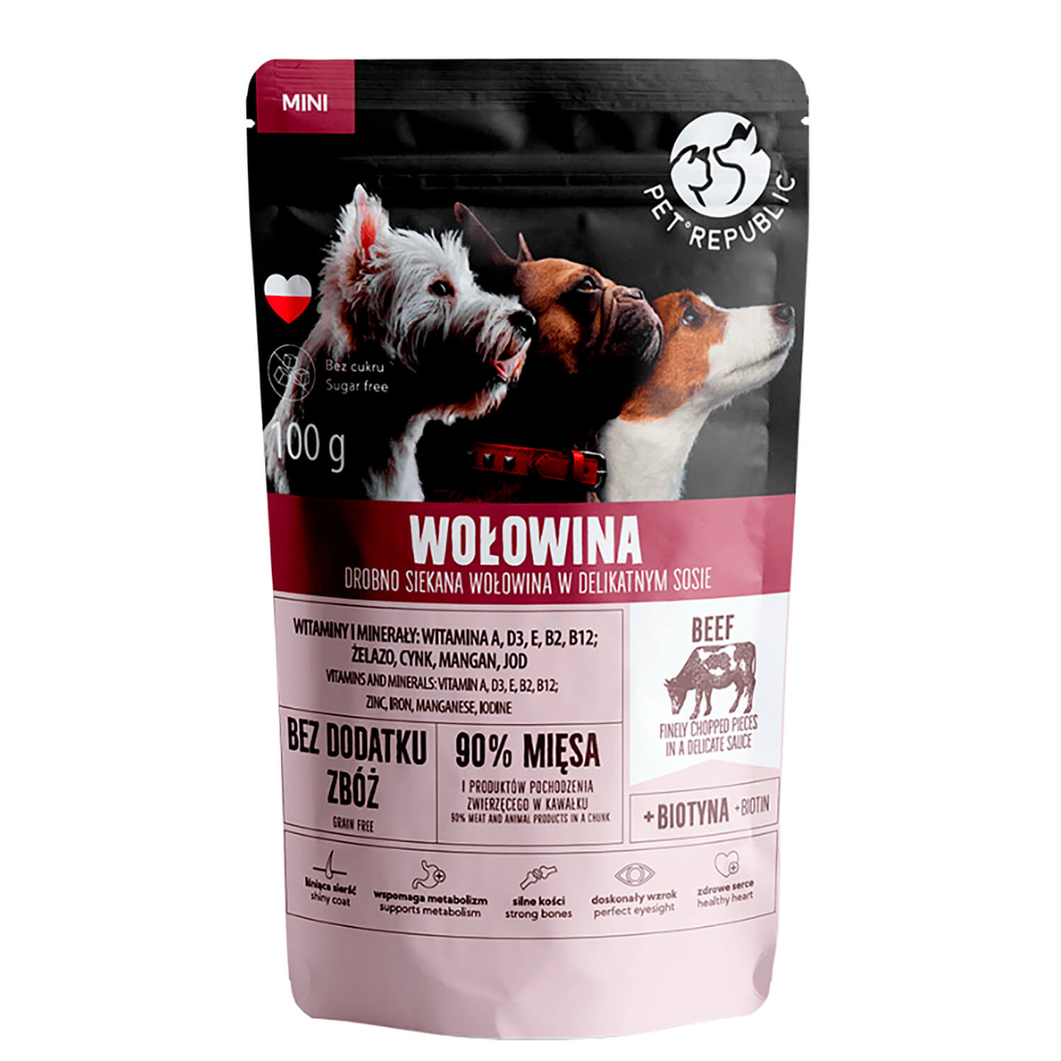 Корм для собак PetRepublic мелких пород говядина