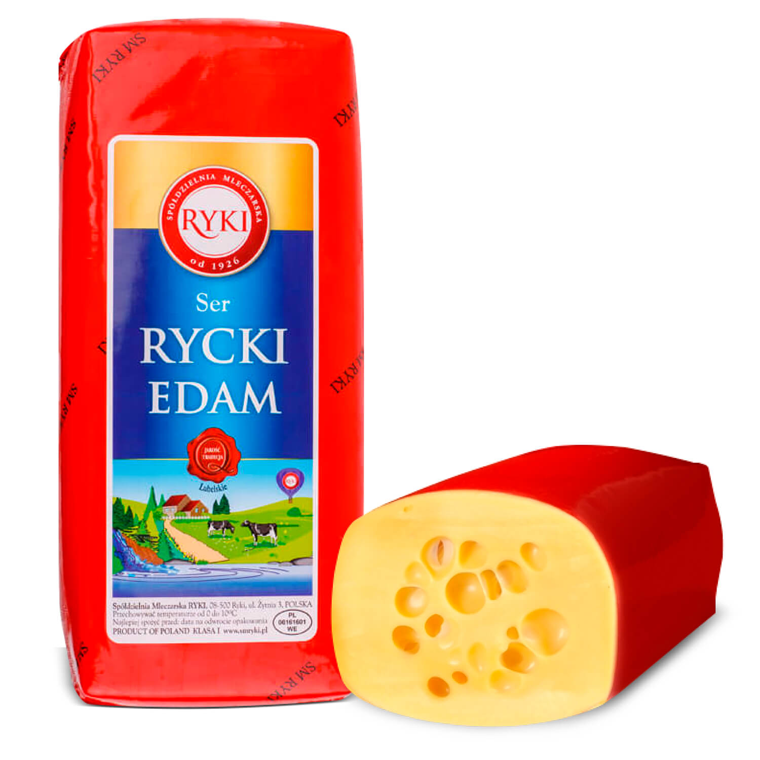 Сыр Ryki Рыцкий Эдам из коровьего молока 45%