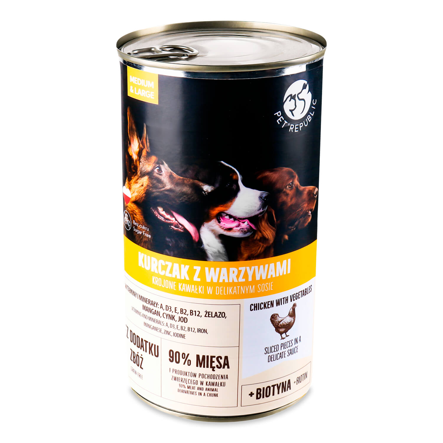 Корм для собак Pet Republic курица-овощи в соусе