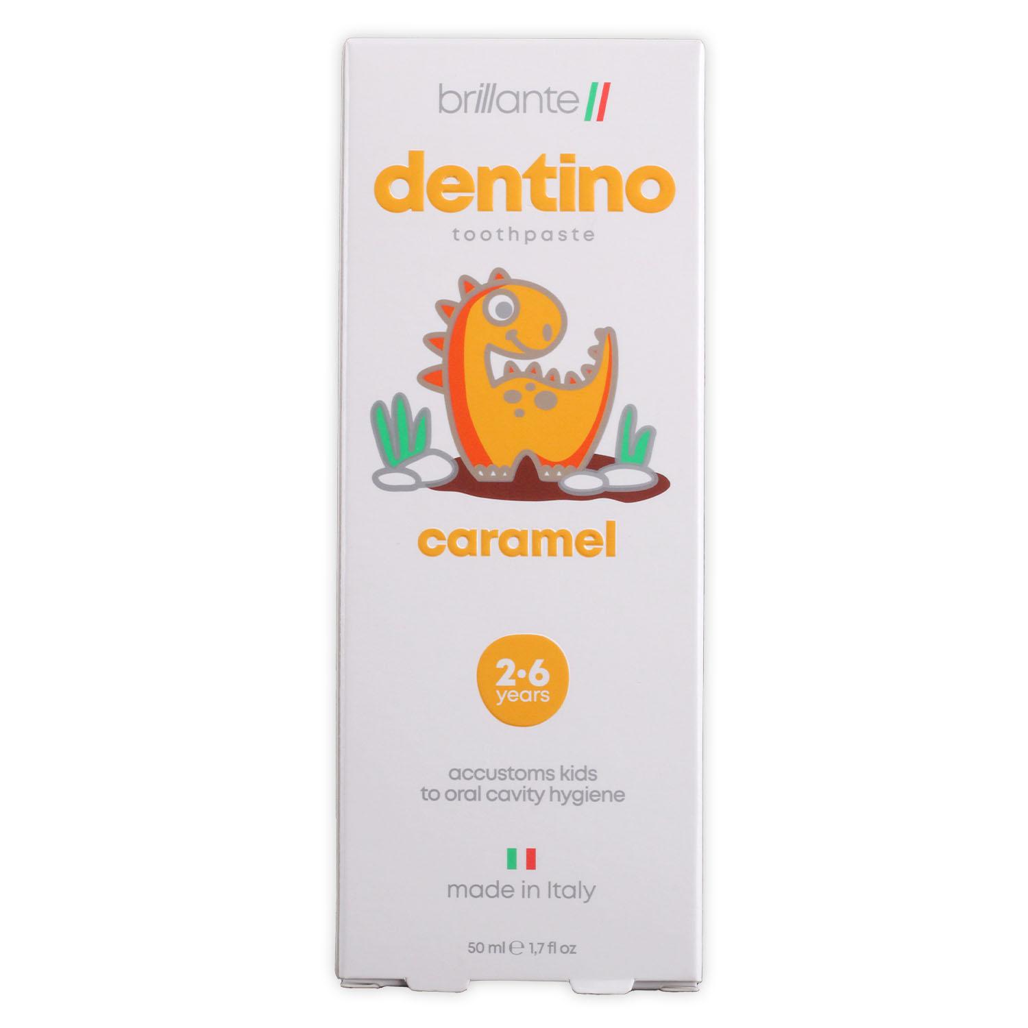 Паста-гель зубна Brilliante dentino CaramelKids
