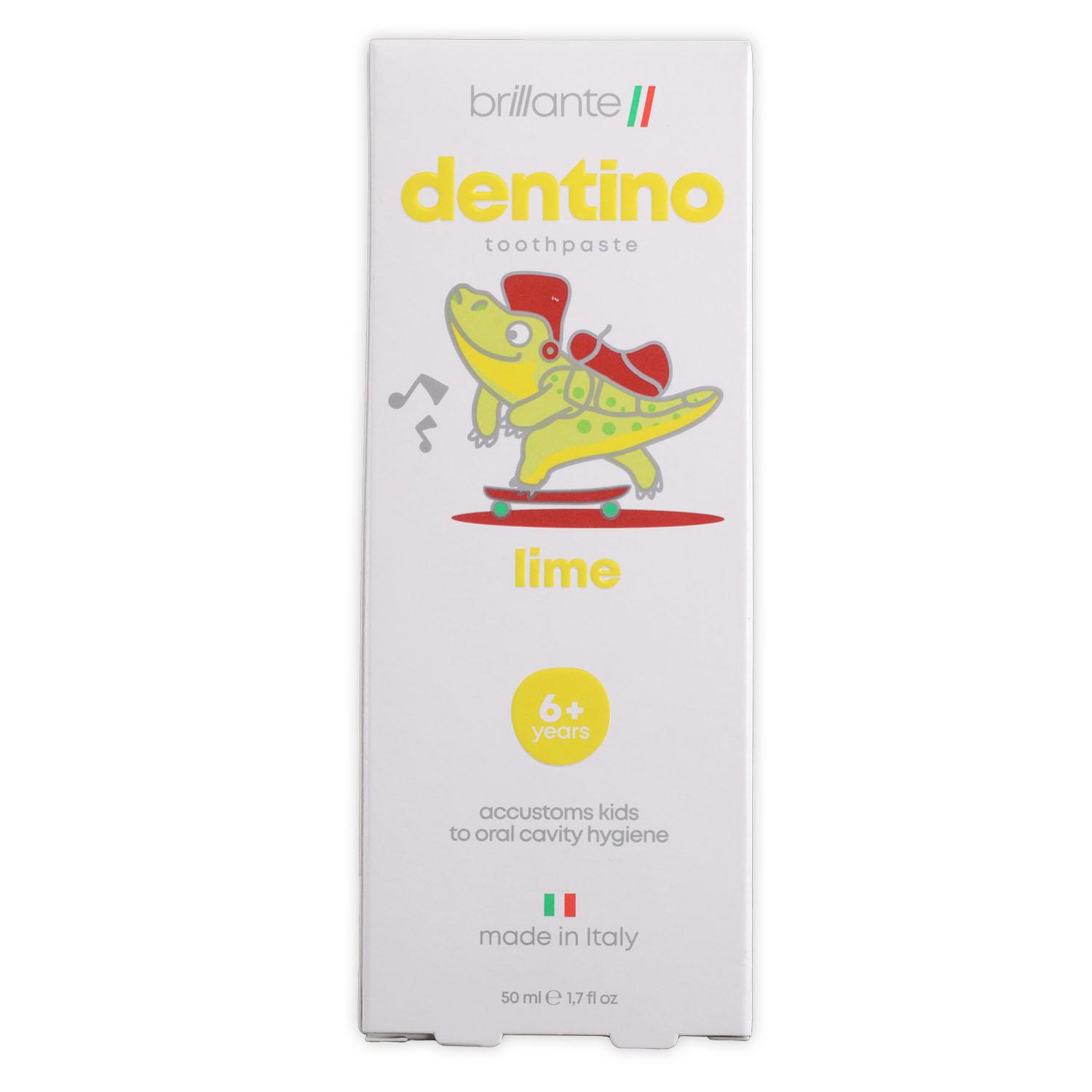 Паста-гель зубна Brilliante dentino Lime Junior