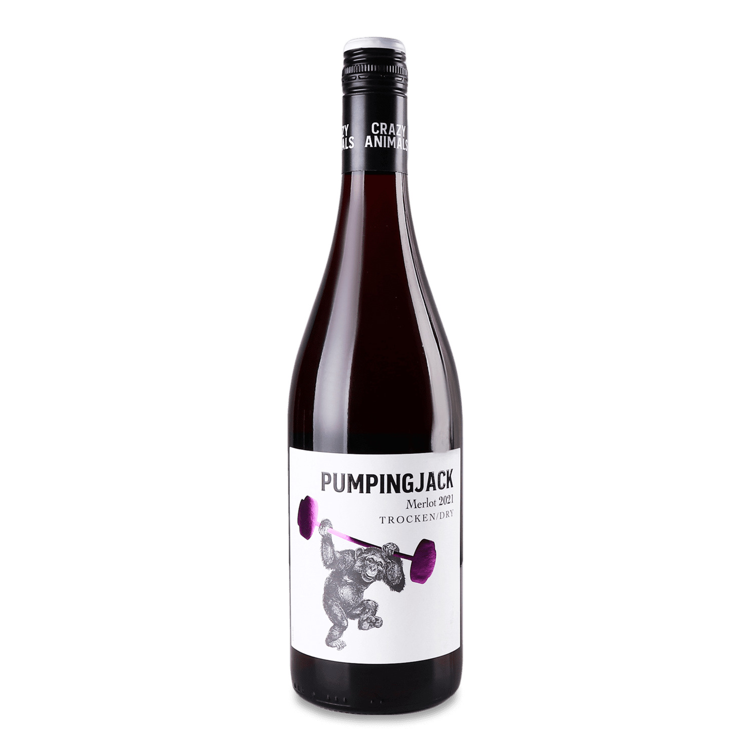 Вино Crazy Animals Pumping Jack Merlot