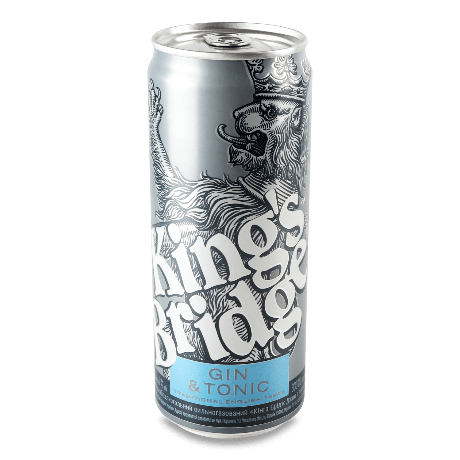 Напиток слабоалкогольный King`s Bridge Gin&Tonic ж/б