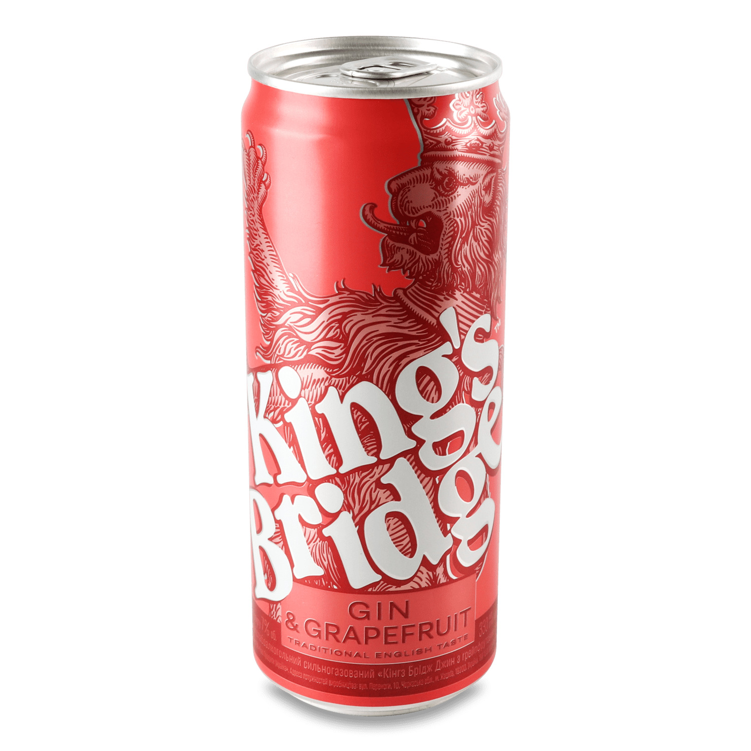 Напиток слабоалкогольный King`s Bridge Gin&Grapefruit ж/б