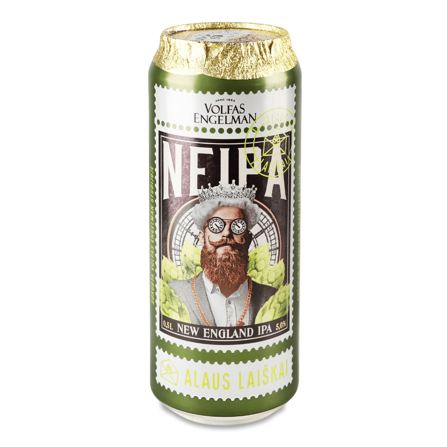 Пиво Volfas Engelman NeIpa светлое ж/б