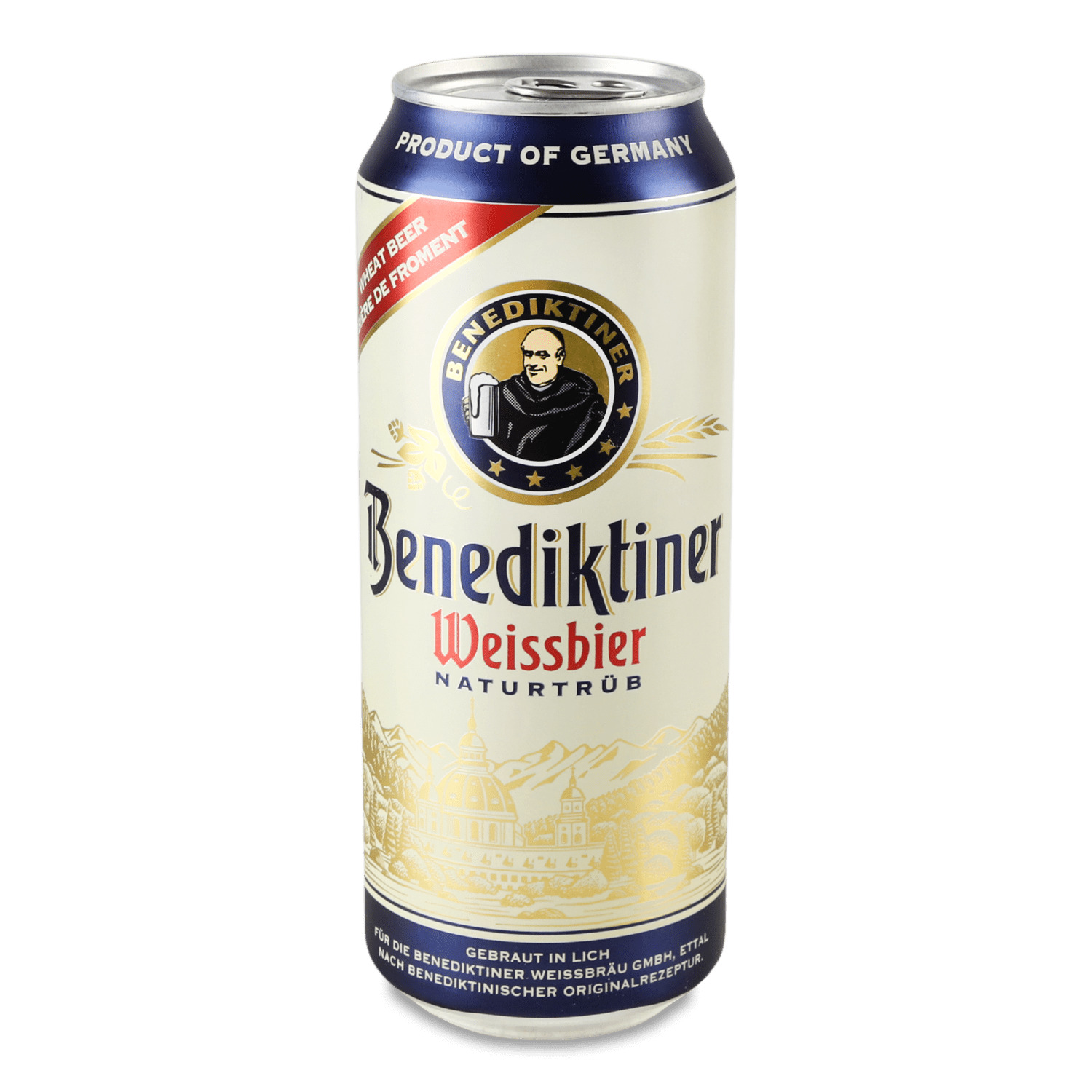 Пиво Benediktiner Weissbier светлое н/ф ж/б