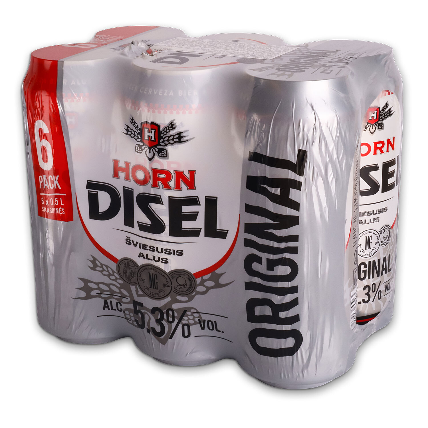 Пиво Horn Disel Original светлое ж/б