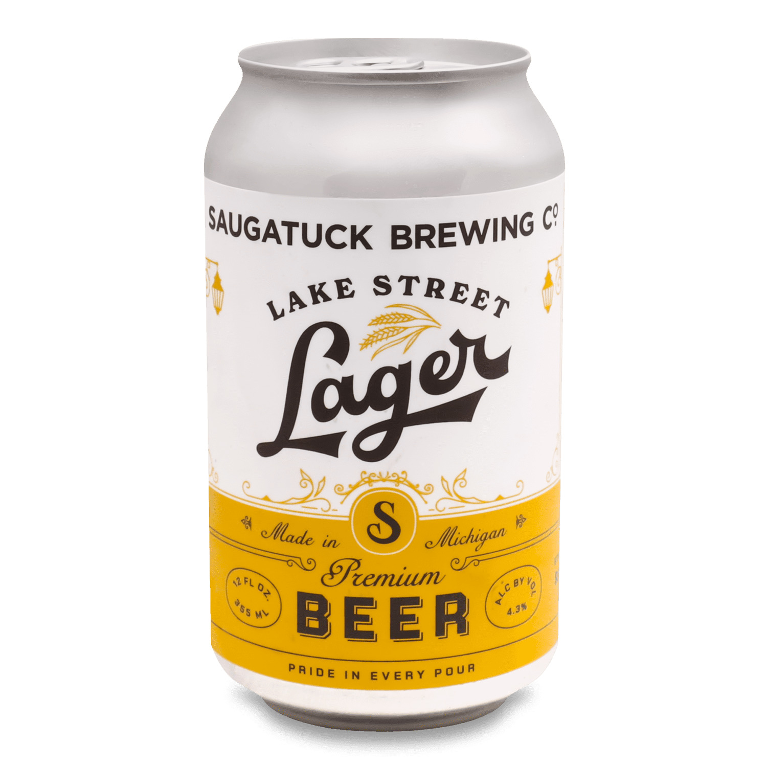 Пиво Saugatuck Lake Street Lager светлое ж/б