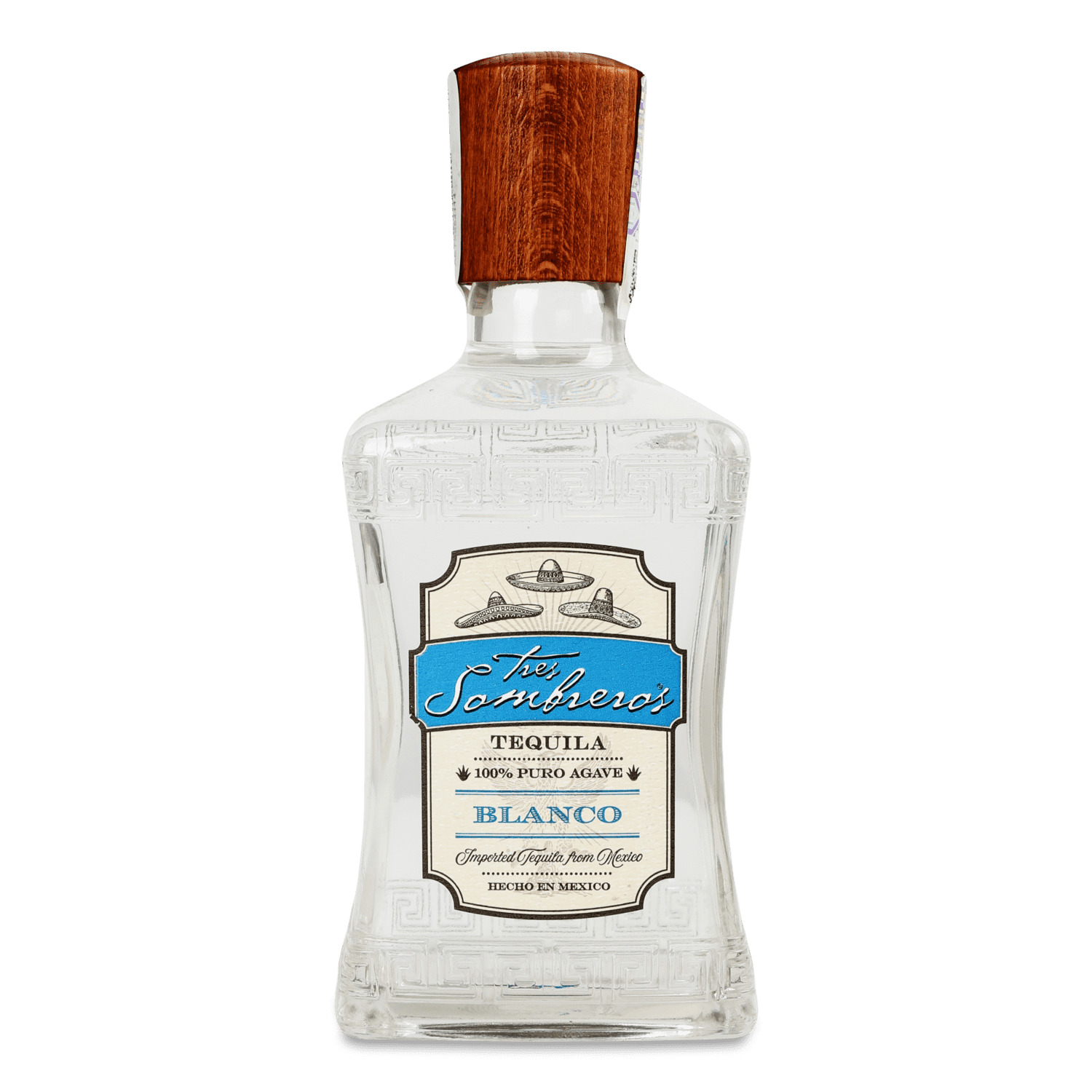 Текила Tres Sombreros 100% Agave Blanco