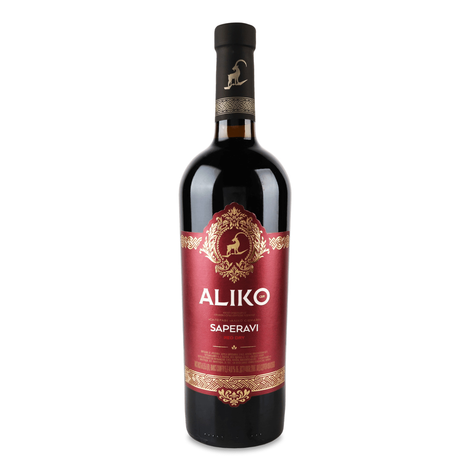 Вино Aliko C&W Саперави красное сухое