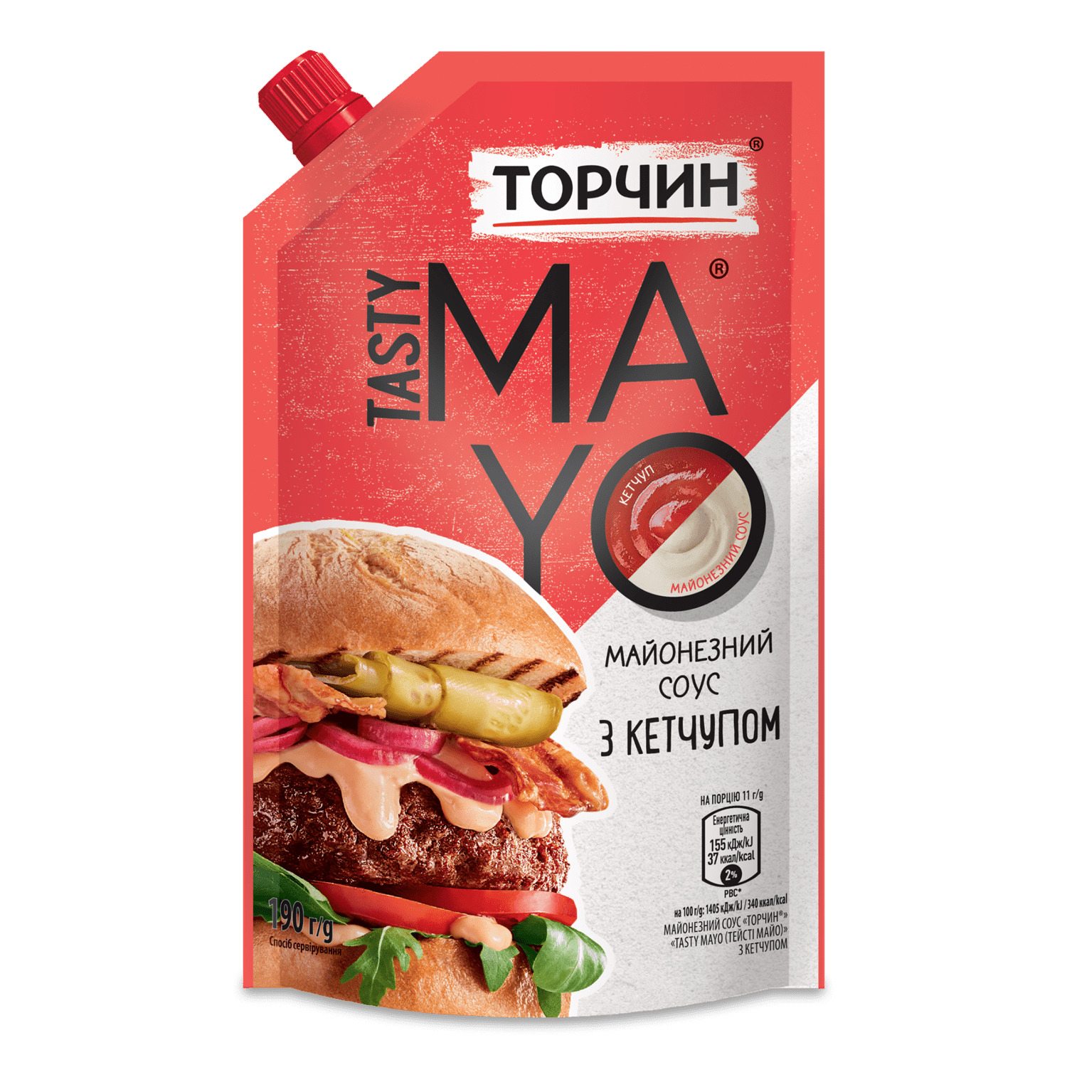 Соус Торчин Tasty Mayo с кетчупом майонезный