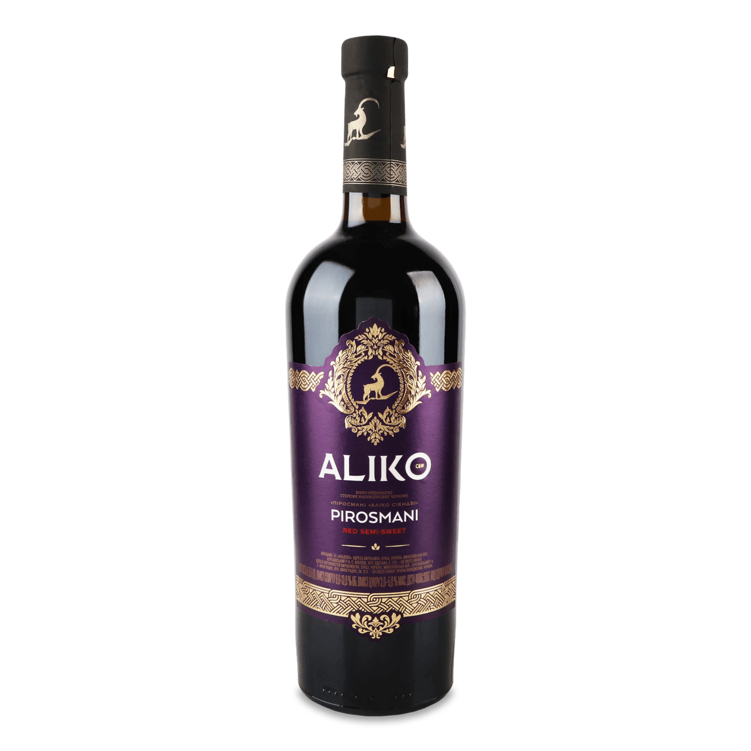 Вино Aliko C&W Пиросмани красное полусладкое