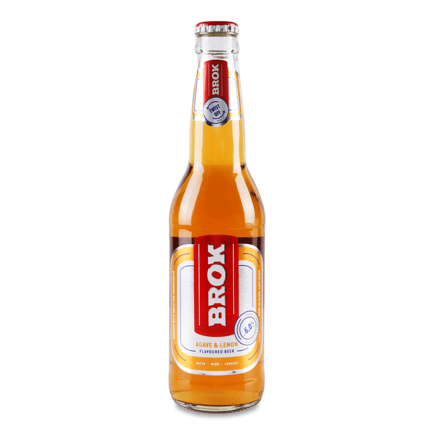 Пиво Brok со вкусом агавы и лайма светлое