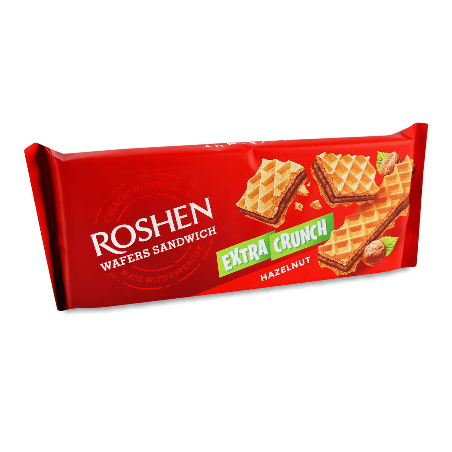 Вафлі Roshen Wafers Sandwich Extra Crunch Hazelnut в Києві та