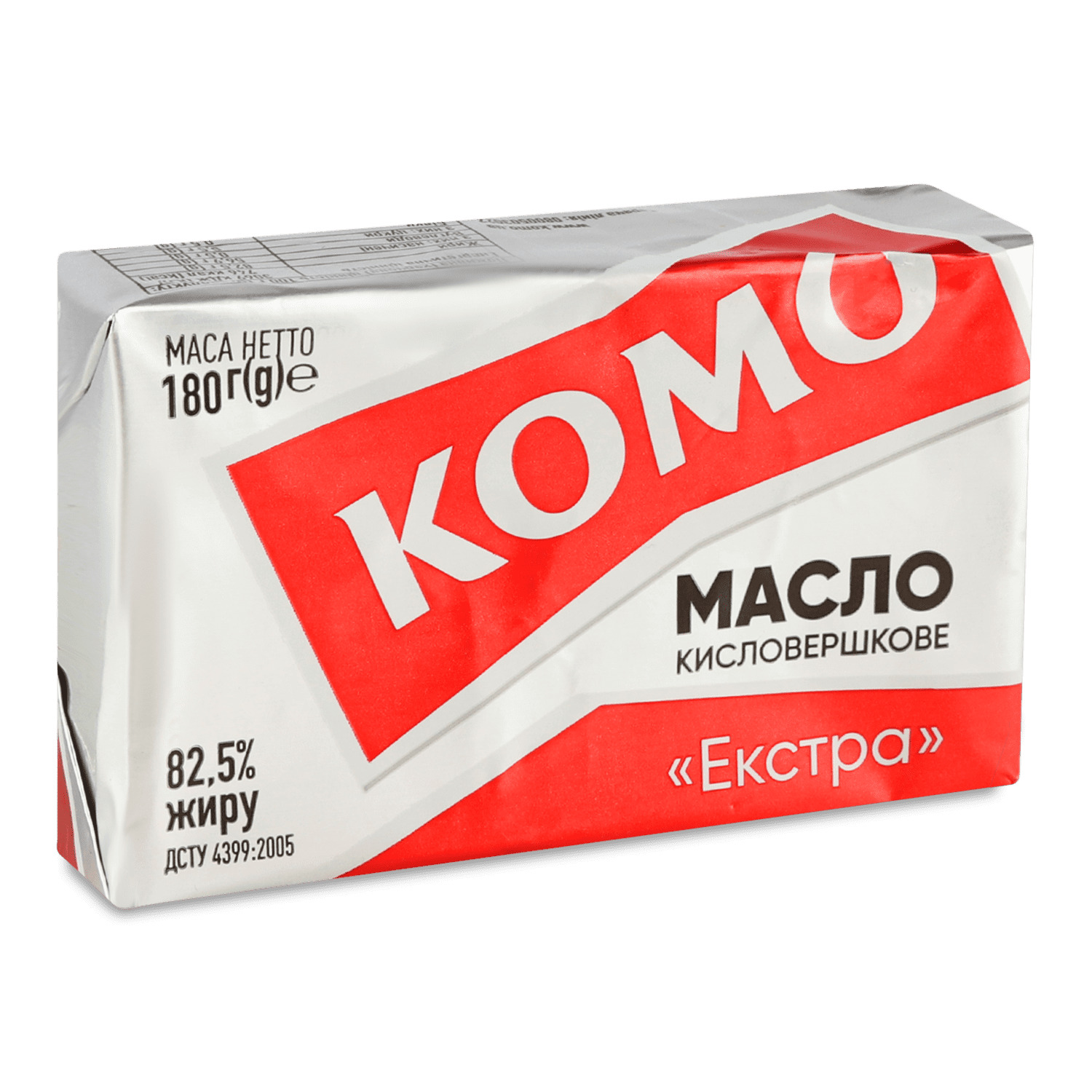 Масло кислосливочное Комо Экстра 82.5% в Киеве с доставкой по доступным ...