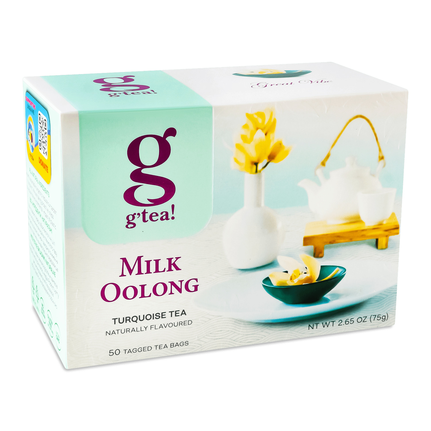 Чай бирюзовый G`tea! Молочный оолонг