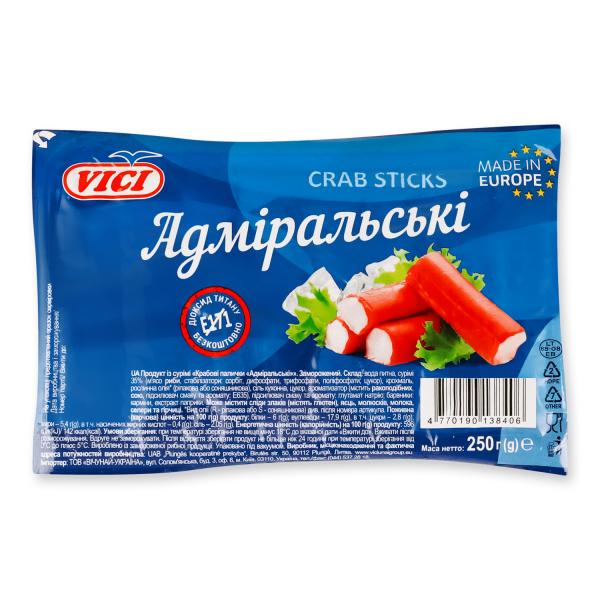 Палички крабові VICI Адміральські в Києві з доставкою за доступними цінами
