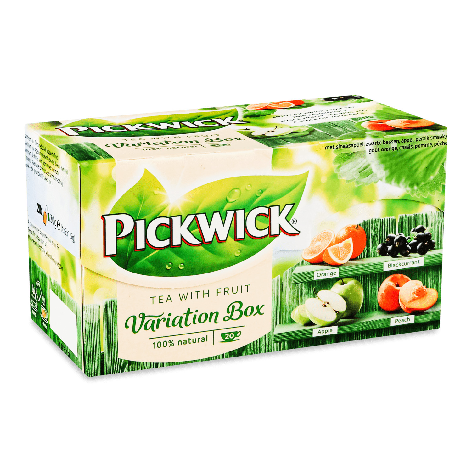 Чай черный Pickwick Ассорти с кусочками фруктов 4*5*1,5г