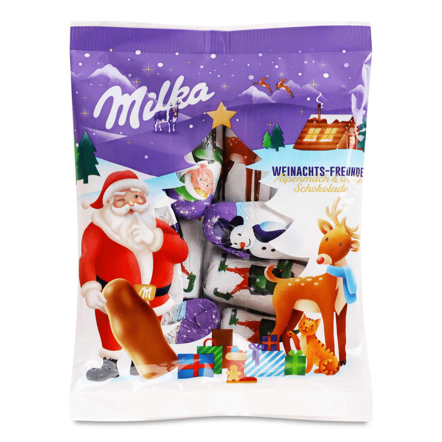 Шоколад молочный Milka с белым шоколадом
