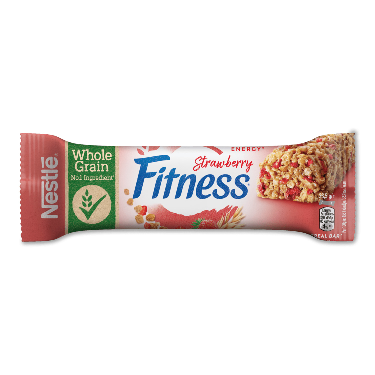 Батончик Nestle Fitness с цельн злак и клубникой