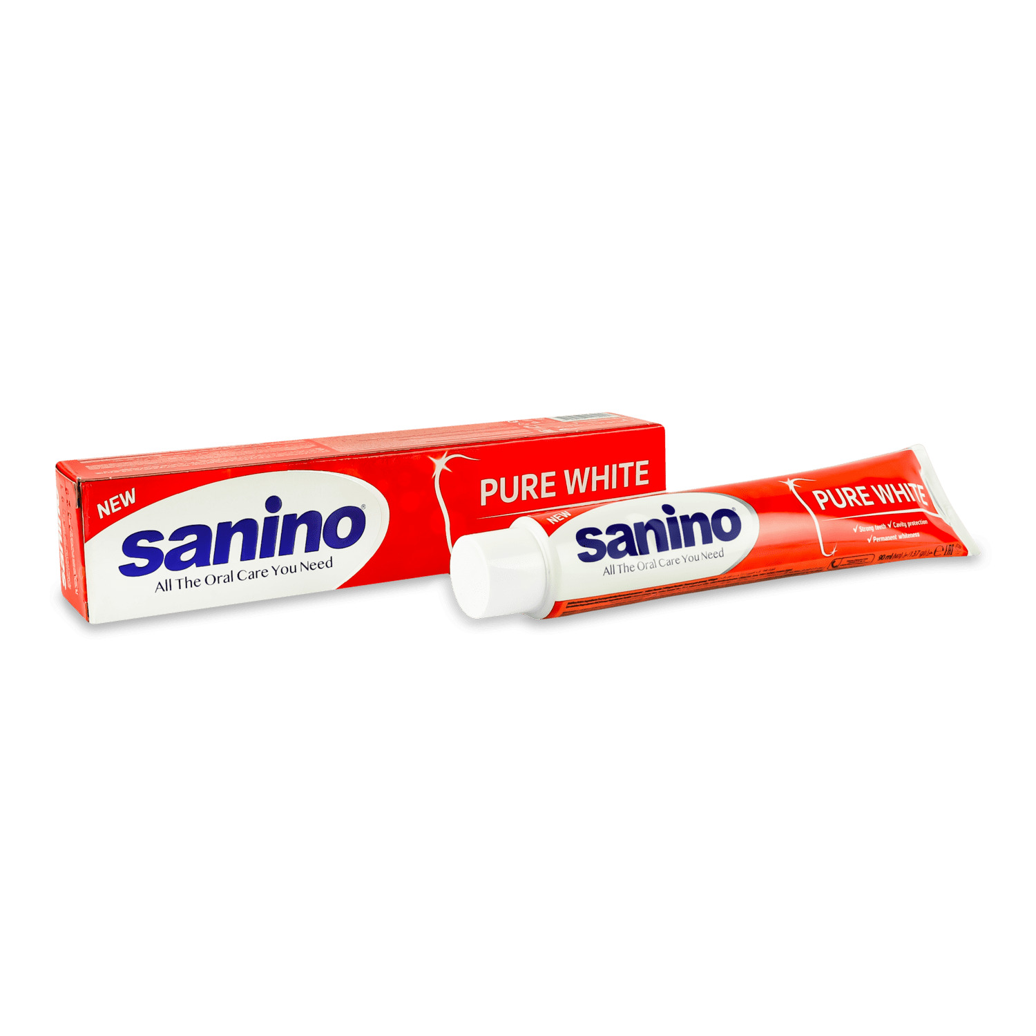 Паста зубная Sanino Pure White Отбеливающая