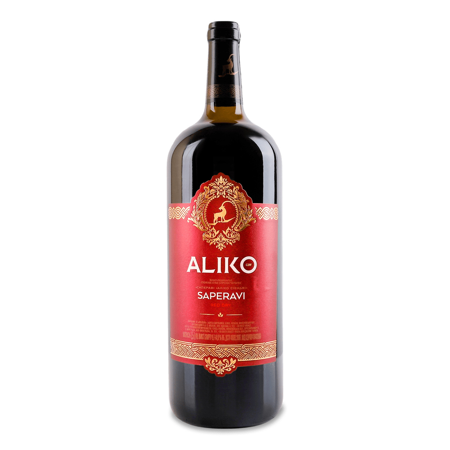Вино Aliko C&W Саперави красное сухое
