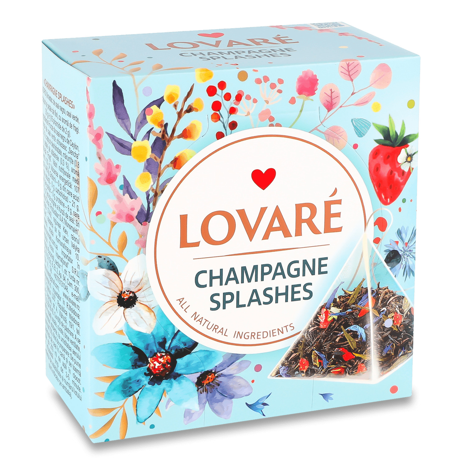 Чай черный и зеленый Lovare Champagne splashes