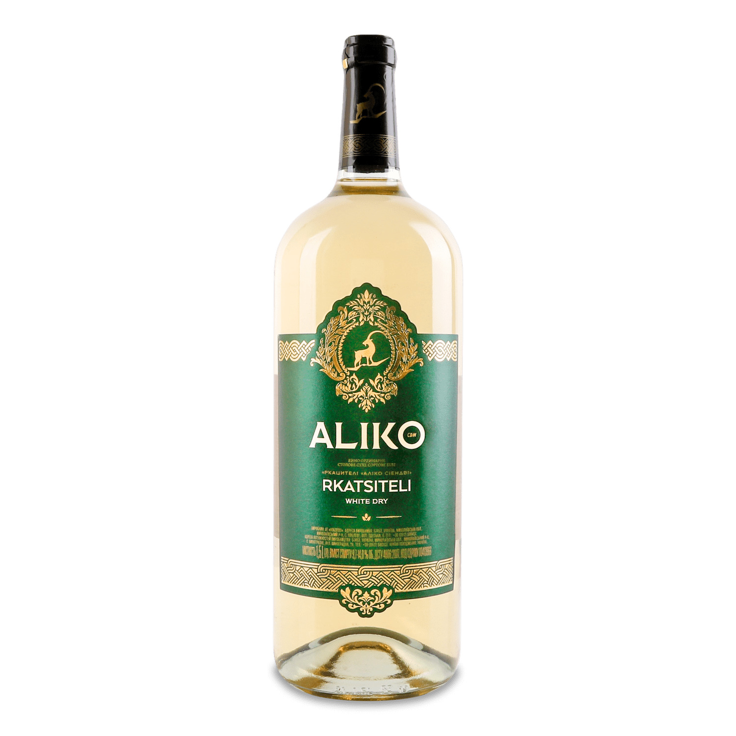 Вино Aliko C&W Ркацители белое сухое