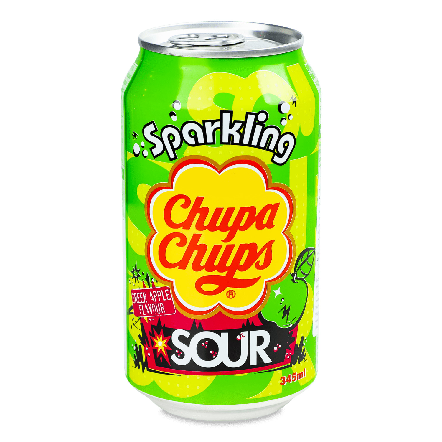 Напиток Chupa Chups Sour Green Apple газ ж/б