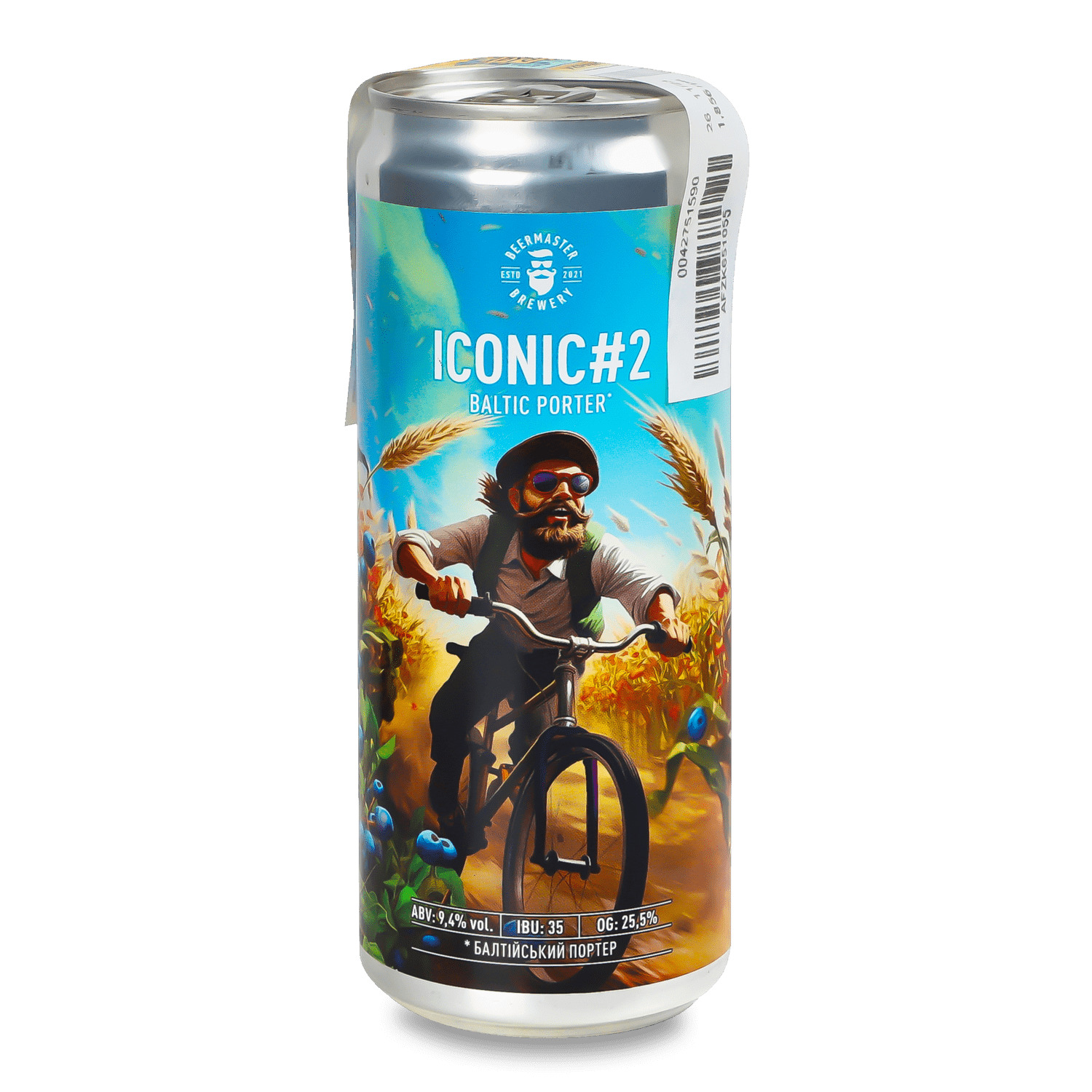 Пиво Beermaster Brewery Iconiс 2 темное н/ф з/б