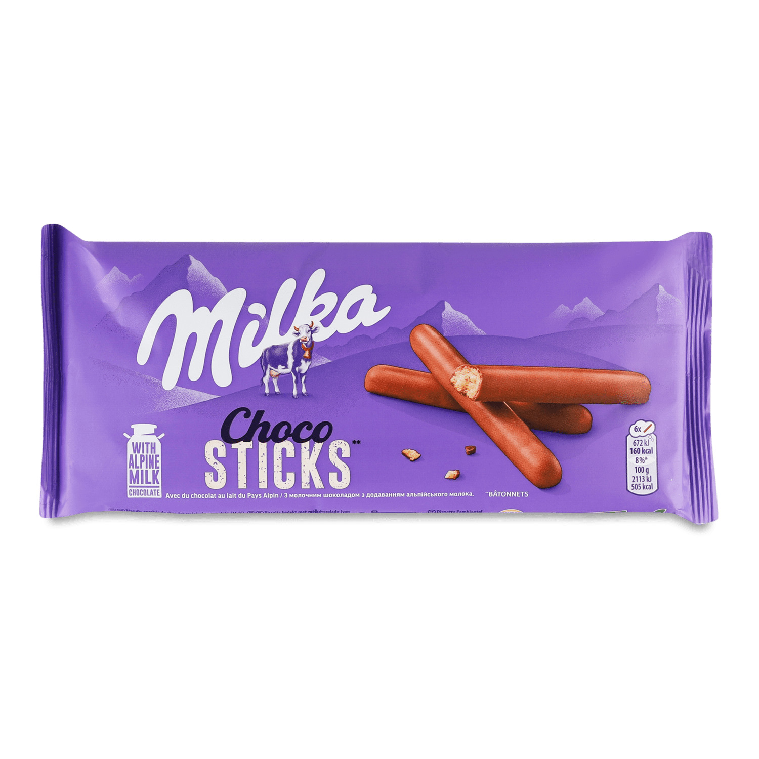 Печенье Milka Choco sticks в молочном шоколаде