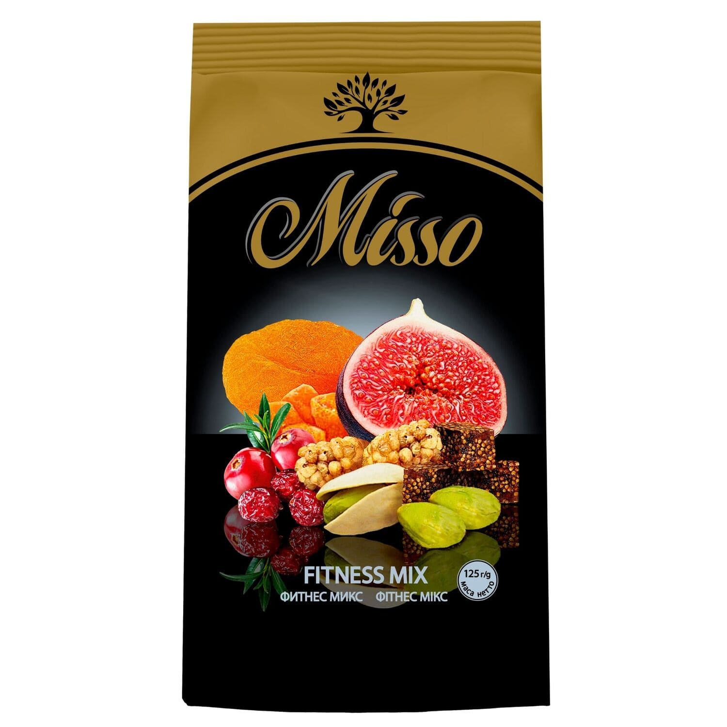 Ассорти Misso Фитнес Микс сушеных ягод и фисташки
